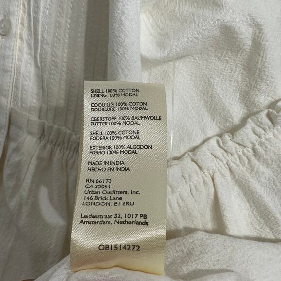 Free People Mini Dress Halter Sleeveless White‎ Size XS NWT $128 - Picture 9 of 9